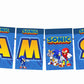 Sonic the Hedgehog I Am Six 6th Birthday Banner for Photo Shoot Backdrop and Theme Party