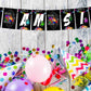 Among Us I Am Six 6th Birthday Banner for Photo Shoot Backdrop and Theme Party - Balloonistics