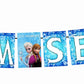 Frozen Theme I Am Seven 7th Birthday Banner for Photo Shoot Backdrop and Theme Party
