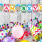 Baby Bus Theme I Am Seven 7th Birthday Banner for Photo Shoot Backdrop and Theme Party