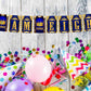 Prince Theme I Am Eight 8th Birthday Banner for Photo Shoot Backdrop and Theme Party