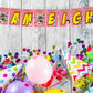 Ninja Hattori Theme I Am Eight 8th Birthday Banner for Photo Shoot Backdrop and Theme Party