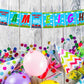 Train Theme I Am Eight 8th Birthday Banner for Photo Shoot Backdrop and Theme Party