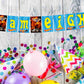 Hot Racing Wheels Theme I Am Eight 8th Birthday Banner for Photo Shoot Backdrop and Theme Party