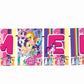 Little Pony Theme I Am Eight 8th Birthday Banner for Photo Shoot Backdrop and Theme Party