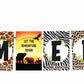 African Safari Theme I Am Eight 8th Birthday Banner for Photo Shoot Backdrop and Theme Party