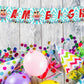 Haagemaru Theme I Am Eight 8th Birthday Banner for Photo Shoot Backdrop and Theme Party
