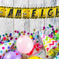 Construction Theme I Am Eight 8th Birthday Banner for Photo Shoot Backdrop and Theme Party
