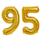 Number 95 Gold Foil Balloon 16 Inches