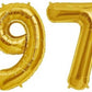 Number 100 Gold Foil Balloon 16 Inches