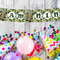 Camo Military I Am Nine 9th Birthday Banner for Photo Shoot Backdrop and Theme Party