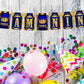 Prince Theme I Am Nine 9th Birthday Banner for Photo Shoot Backdrop and Theme Party