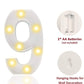 Number 9 LED Marquee Light Sign for Birthday Party Family Wedding Decor Walls Hanging
