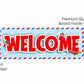 Aeroplane Theme Welcome Board Welcome to My Birthday Party Board for Door Party Hall Entrance Decoration Party Item for Indoor and Outdoor 2.3 feet
