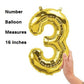 Cheers to 5 Birthday Foil Balloon Combo Party Decoration for Anniversary Celebration 16 Inches