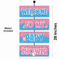 Baby Shower Welcome Board Welcome to My Baby Shower Board for Door Party Hall Entrance Decoration Party Item for Indoor and Outdoor 2.3 feet