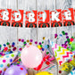 Biker Theme Happy Birthday Decoration Hanging and Banner for Photo Shoot Backdrop and Theme Party