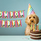 Bow Bow Party Dog Theme Happy Birthday Decoration Hanging and Banner for Photo Shoot Backdrop and Theme Party