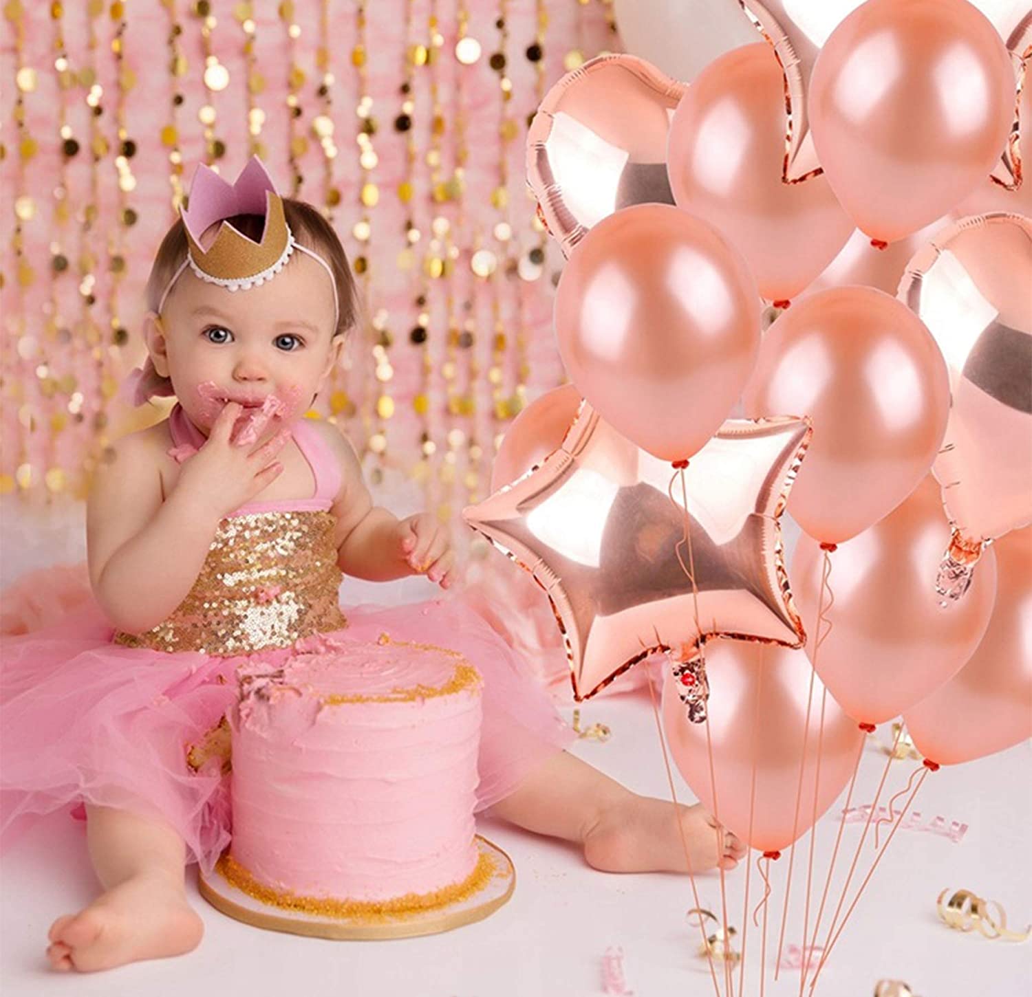 Number 7 Rose Gold Foil Balloon 16 Inches - Balloonistics