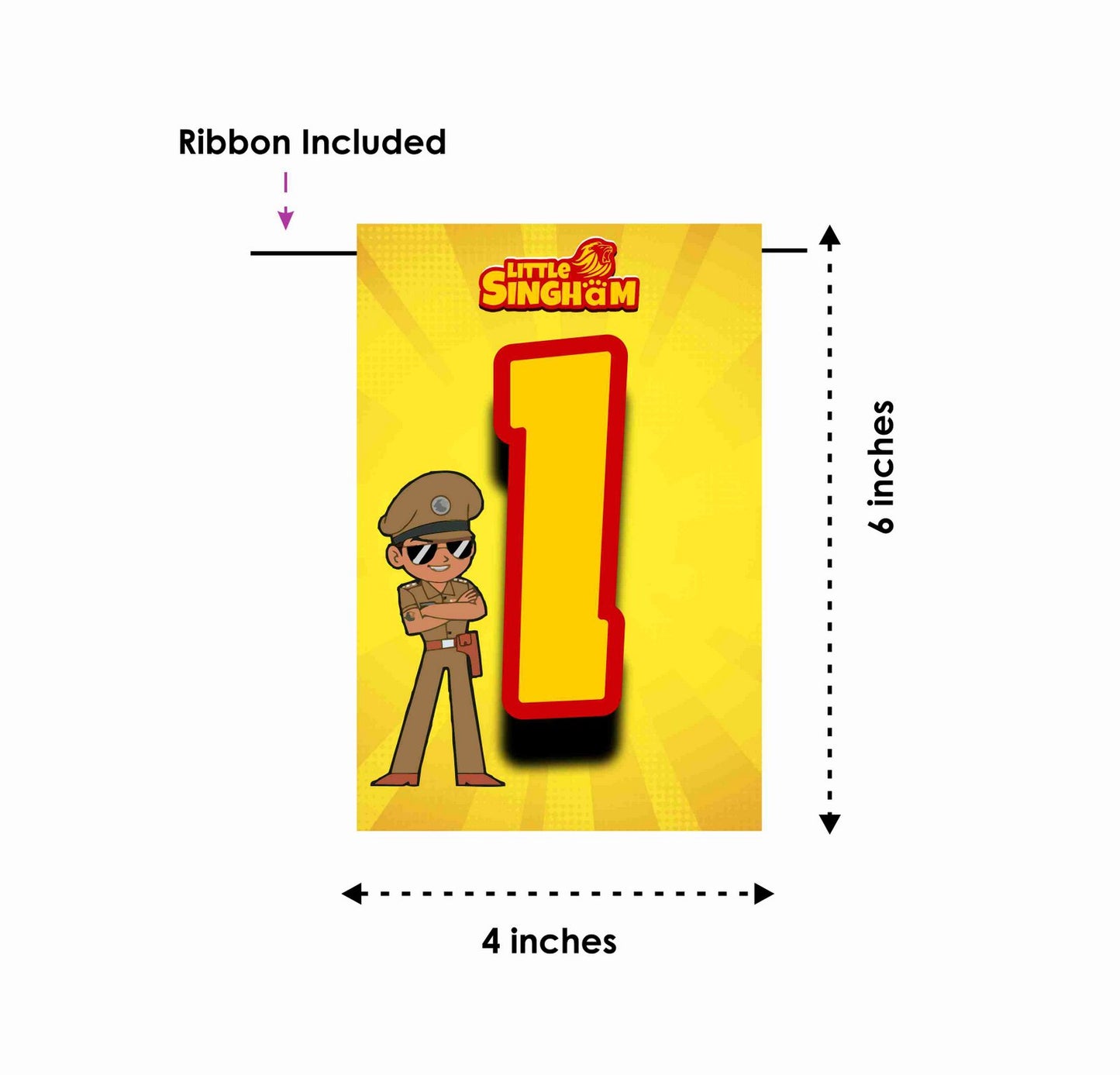 Little Singham I Am Nine 9th Birthday Banner for Photo Shoot Backdrop and Theme Party