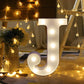 Alphabet J LED Marquee Light Sign for Birthday Party Family Wedding Decor Walls Hanging