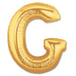 Alphabet G Gold Foil Balloon 16 Inches
