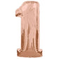 Number 1 Rose Gold Foil Balloon 16 Inches - Balloonistics