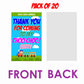 Train Theme Return Gifts Thank You Tags Thank u Cards for Gifts 20 Nos Cards and Glue Dots