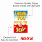 Kinderjoy Theme Return Gifts Thank You Tags Thank u Cards for Gifts 20 Nos Cards and Glue Dots