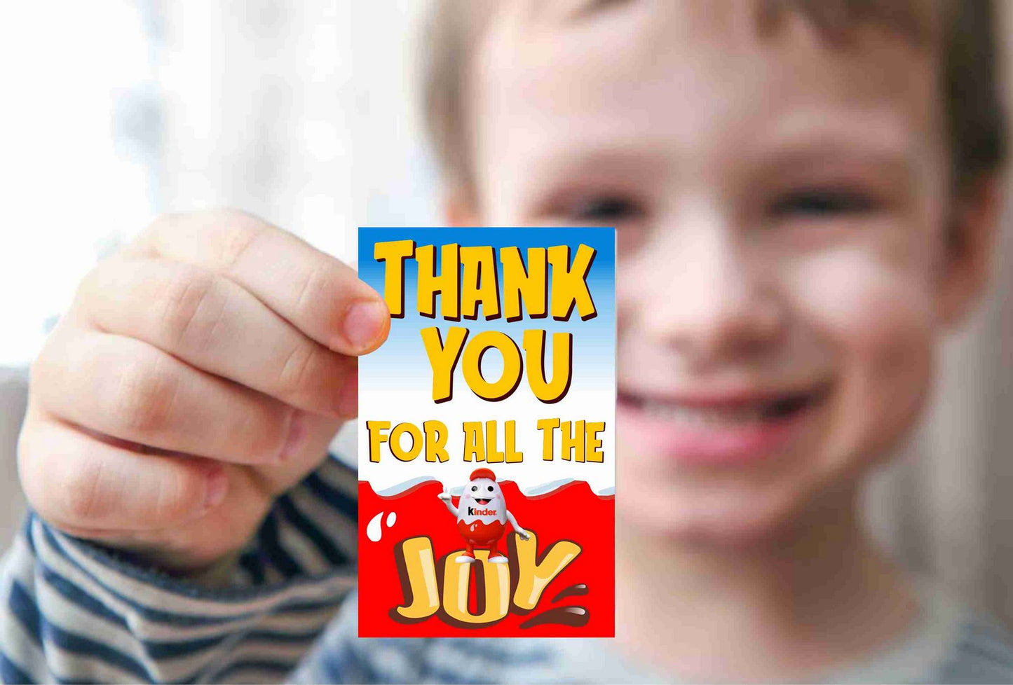 Kinderjoy Theme Return Gifts Thank You Tags Thank u Cards for Gifts 20 Nos Cards and Glue Dots