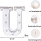 Alphabet U LED Marquee Light Sign for Birthday Party Family Wedding Decor Walls Hanging