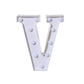 Alphabet V LED Marquee Light Sign for Birthday Party Family Wedding Decor Walls Hanging