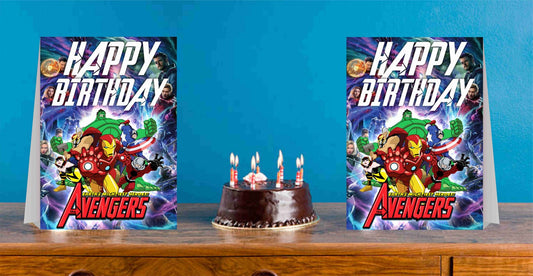 Super Hero Theme Cake Table and Guest Table Birthday Decoration Centerpiece Pack of 2