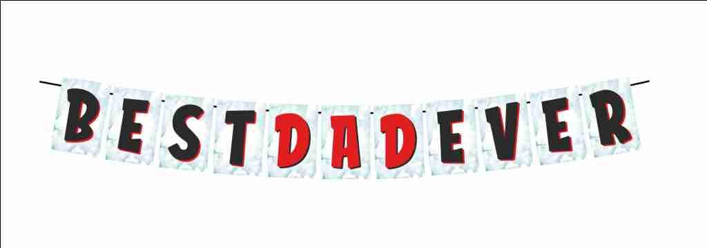 Best Dad Ever Banner Decoration Hanging and Banner for Photo Shoot Backdrop and Theme Party