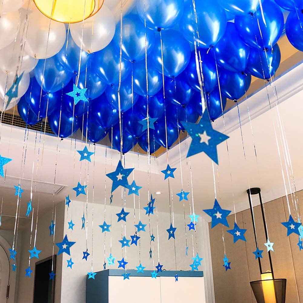 Metallic Blue Balloon Pack of 25 for birthday decoration, Anniversary Weddings Engagement, Baby Shower, New Year decoration, Theme Party balloons