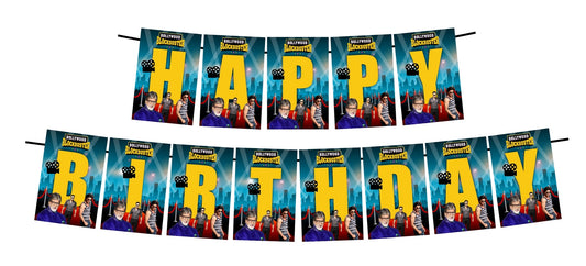 Bollywood Theme Happy Birthday Decoration Hanging and Banner for Photo Shoot Backdrop and Theme Party
