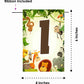 Jungle Theme I Am Five 5th Birthday Banner for Photo Shoot Backdrop and Theme Party
