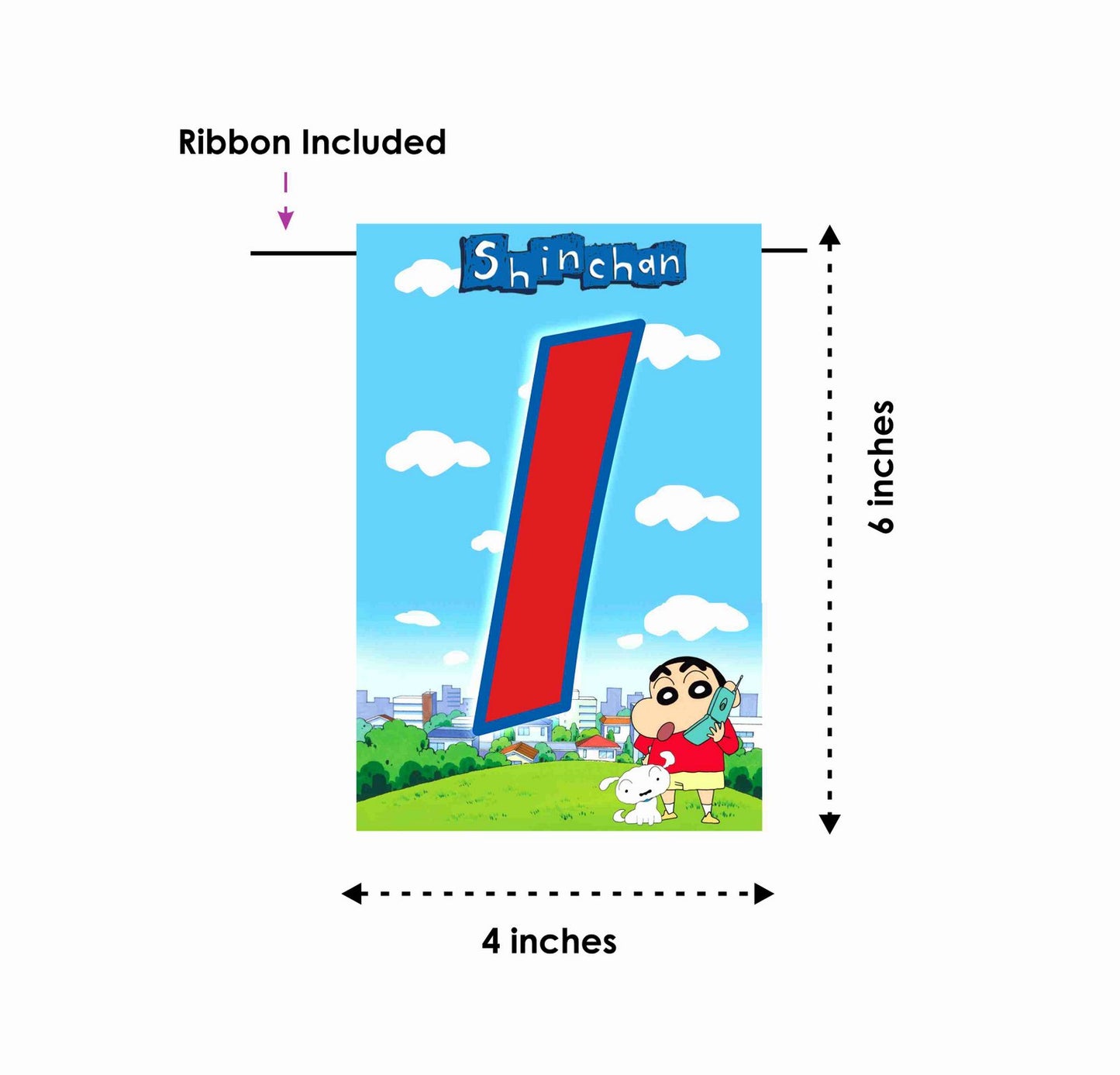 Shinchan Theme I Am Nine 9th Birthday Banner for Photo Shoot Backdrop and Theme Party