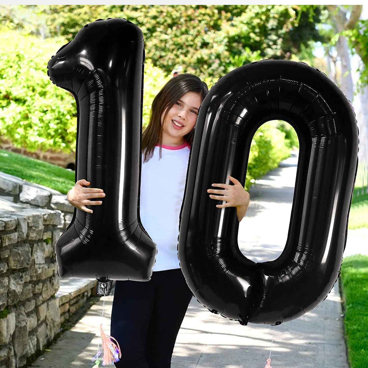 Number 7 Black Foil Balloon 40 Inches