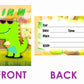 Dinosaur Theme Children's Birthday Party Invitations Cards with Envelopes - Kids Birthday Party Invitations for Boys or Girls,- Invitation Cards (Pack of 10)