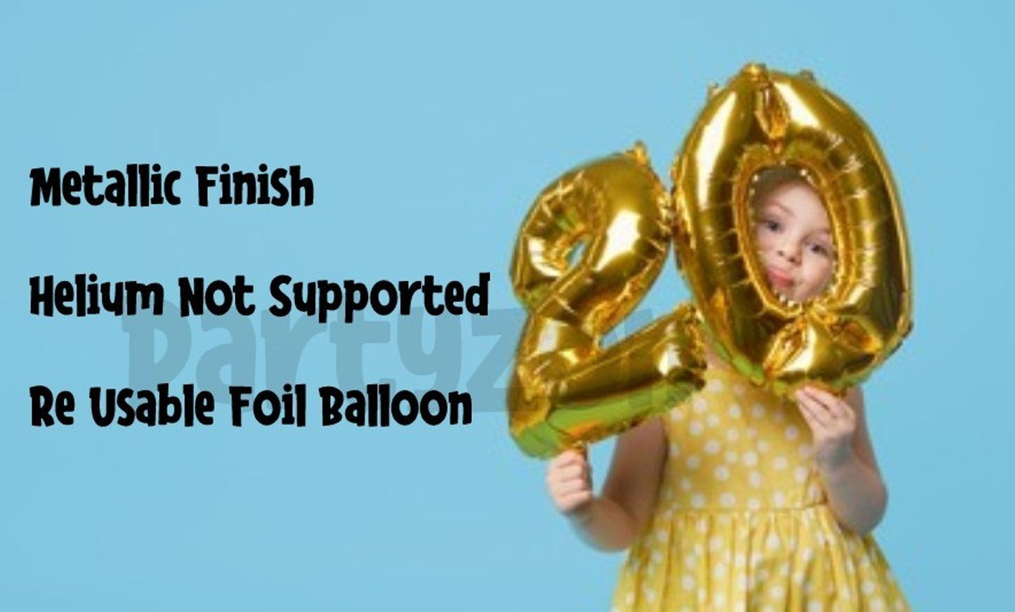 Number 3 Gold Foil Balloon 16 Inches - Balloonistics