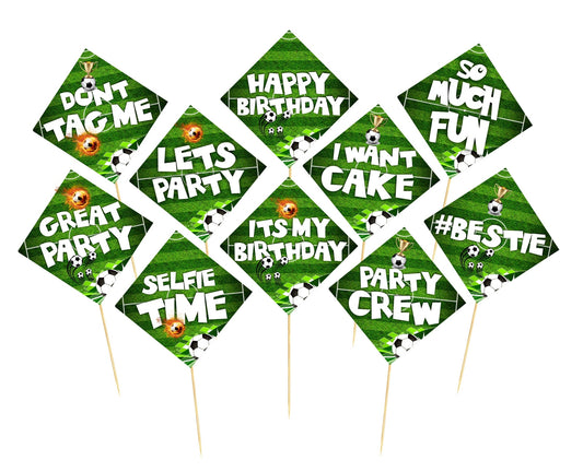 Football Theme Birthday Photo Booth Party Props Theme Birthday Party Decoration, Birthday Photo Booth Party Item for Adults and Kids