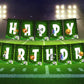 Football Theme Happy Birthday Decoration Hanging and Banner for Photo Shoot Backdrop and Theme Party