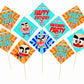 Haagemaru Theme Birthday Photo Booth Party Props Theme Birthday Party Decoration, Birthday Photo Booth Party Item for Adults and Kids