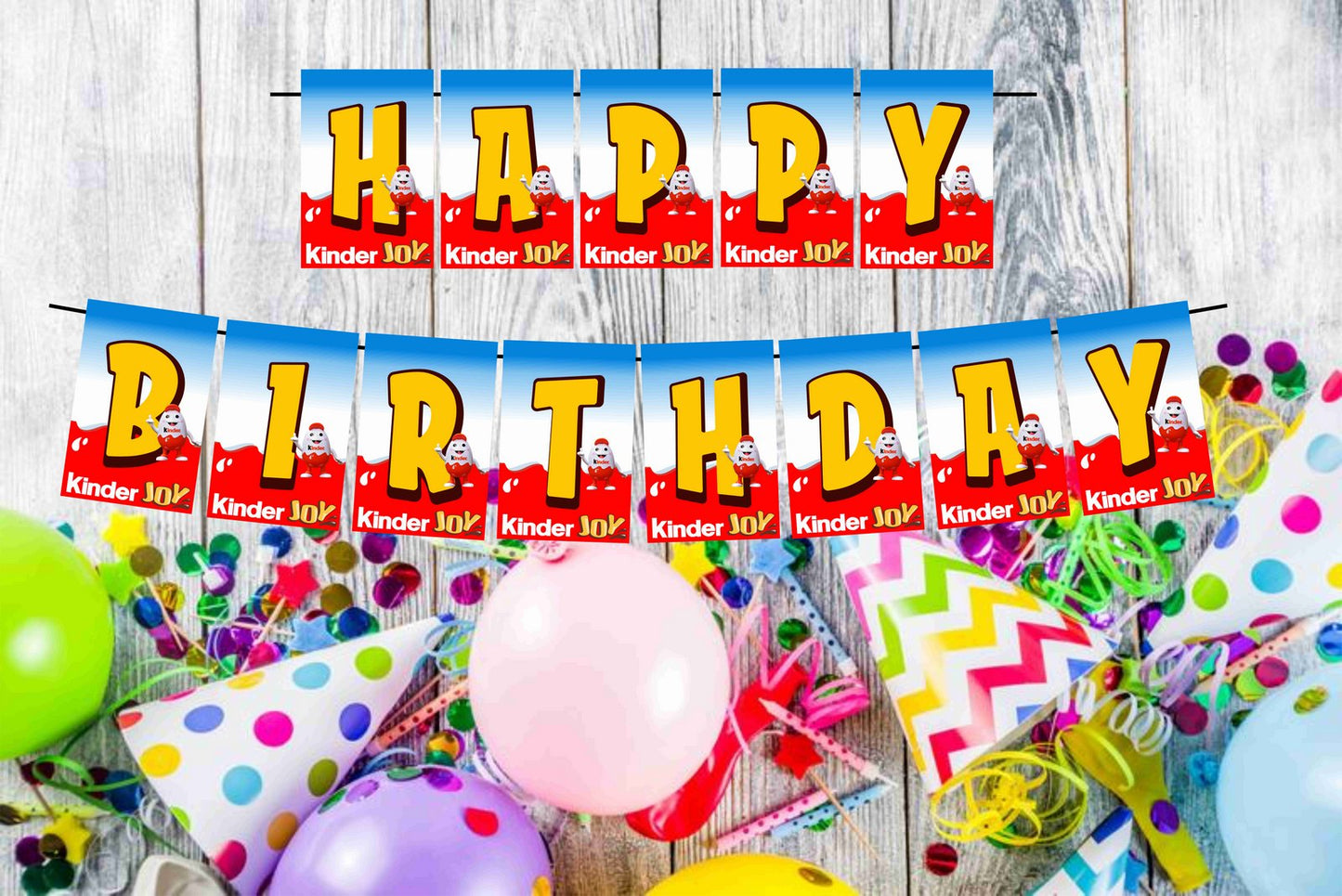Kindejoy Happy Birthday Banner for Photo Shoot Backdrop and Theme Party