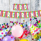Happy Birthday Entrepreneur Birthday Decoration Hanging and Banner for Photo Shoot Backdrop and Theme Party