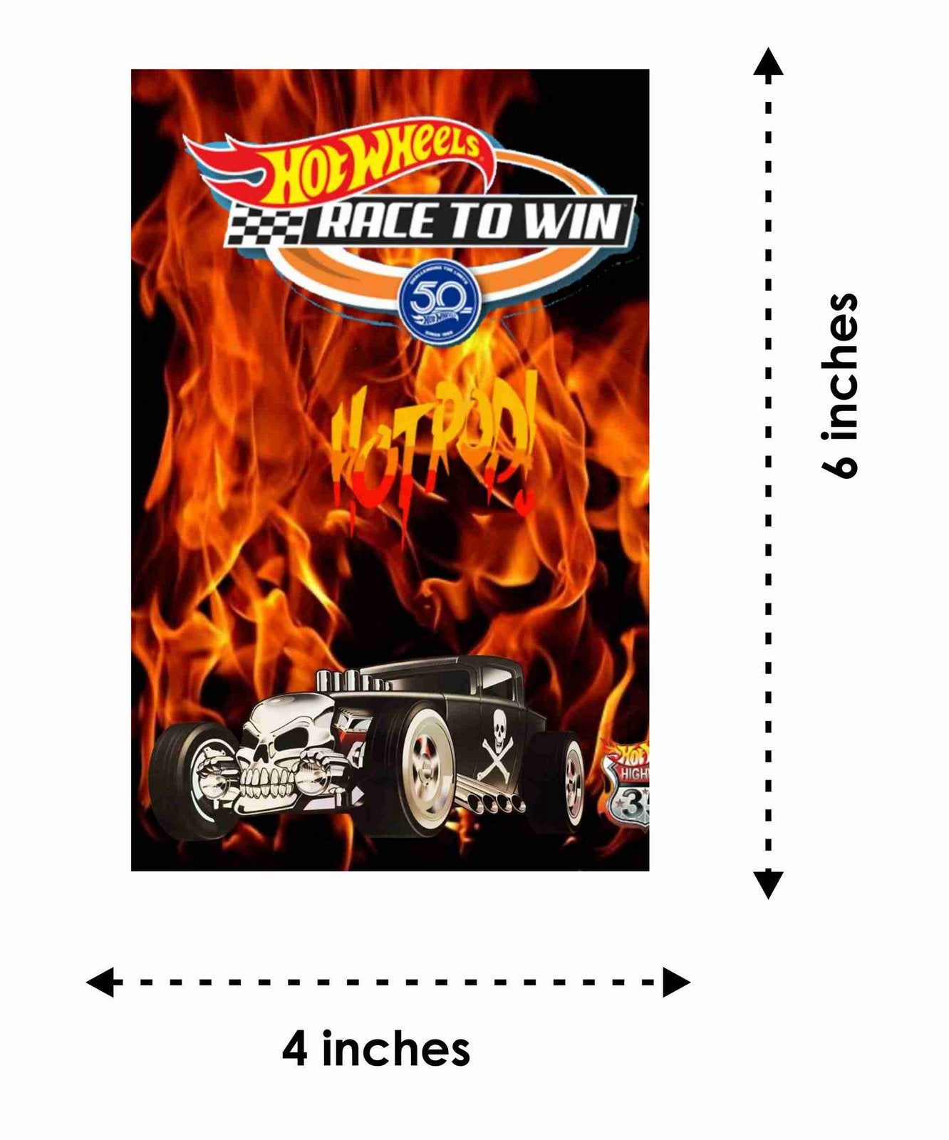 Hot Wheels Theme Children's Birthday Party Invitations Cards with Envelopes - Kids Birthday Party Invitations for Boys or Girls,- Invitation Cards (Pack of 10)