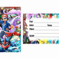 Pokemon Theme Children's Birthday Party Invitations Cards with Envelopes - Kids Birthday Party Invitations for Boys or Girls,- Invitation Cards (Pack of 10)
