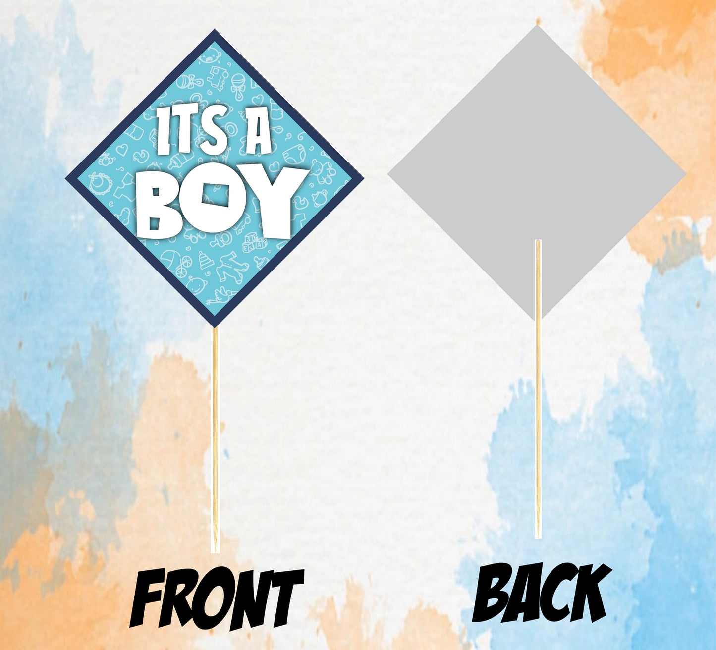 Its a Boy Photo Booth Party Props Baby Boy Baby Welcoming Theme Party Decoration Photo Booth Party Item for Adults and Kids (Pack of 10)