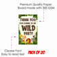 Jungle theme Return Gifts Thank You Tags Thank u Cards for Gifts 20 Nos Cards and Glue Dots